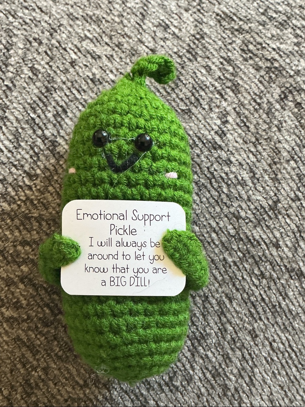 Emotional Support Pickle Plush Toy - Green